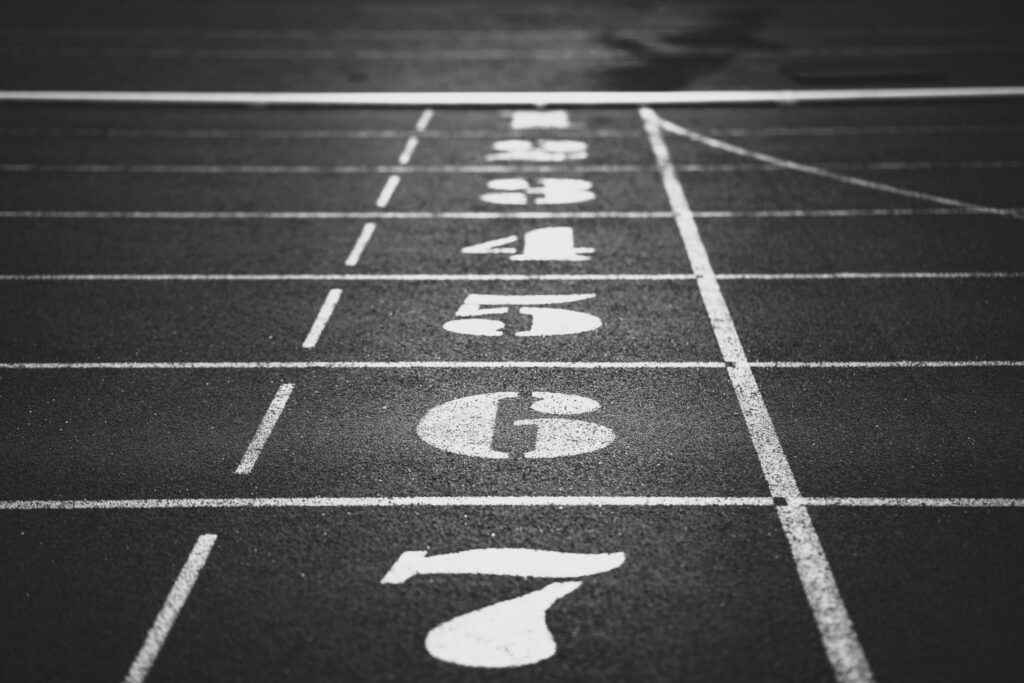 running track lanes