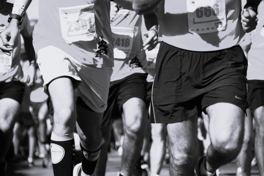 men running